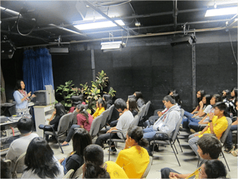 A student showcase at Waipahu Intermediate School.