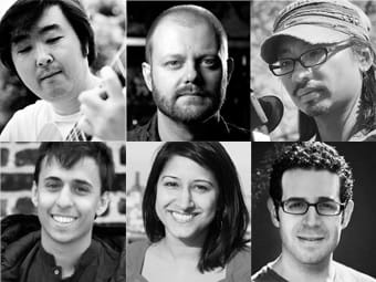 HIFF 32's New American Filmmakers: Goh Nakamura, Alexandre Philippe, Radium Cheung, Nicholas Bruckman, Mridu Chandra, and Ronen Landa.