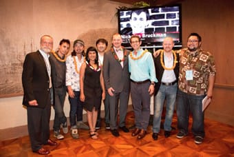 The NAF delegates pose with Anderson Le, Chuck Boller, and Rick Kinsel. 