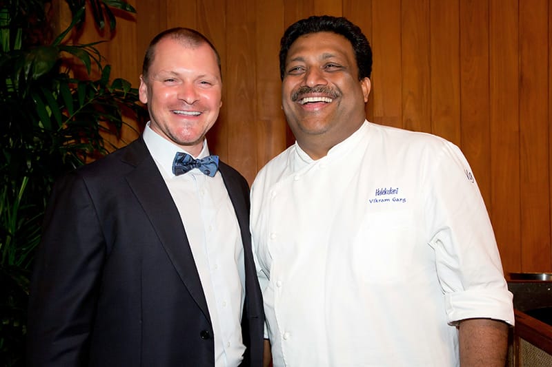 Rick Kinsel and Chef Vikram Garg.