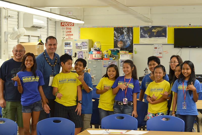 Jean-Michel at August Ahrens Elementary School.