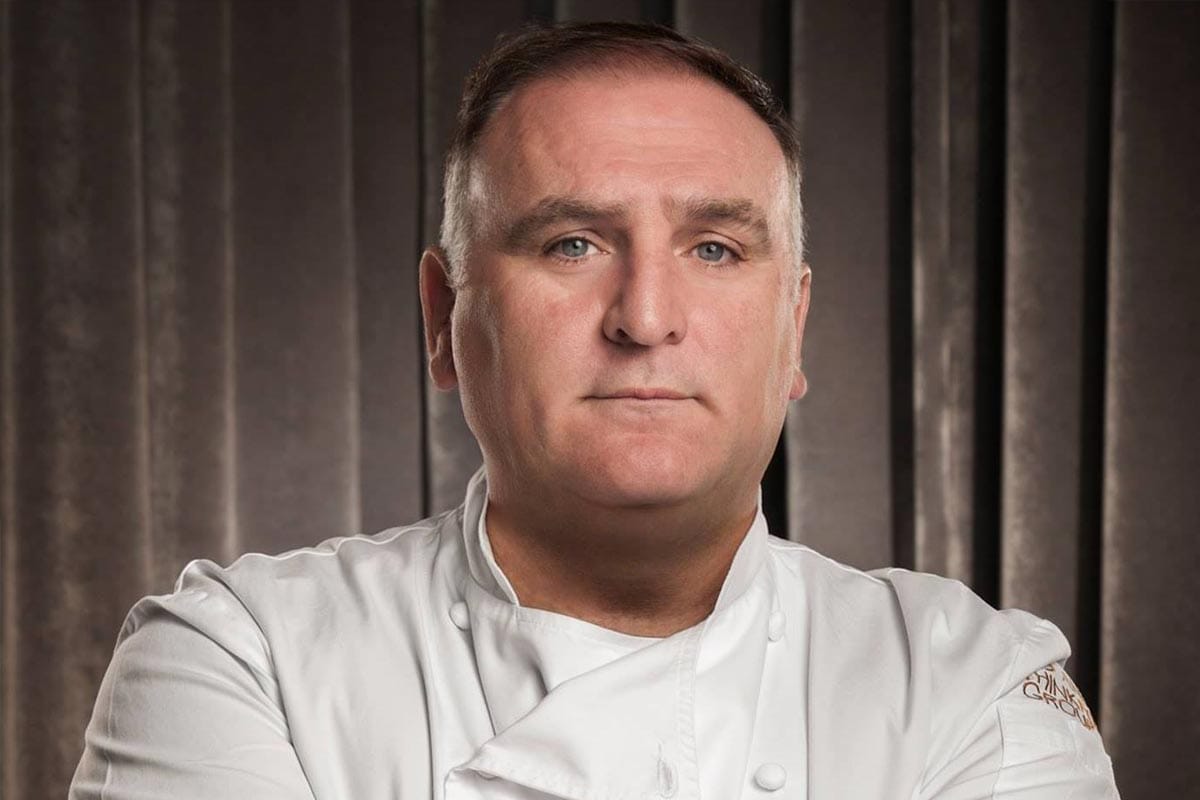 A photo of Jose Andres wearing a chef jacket
