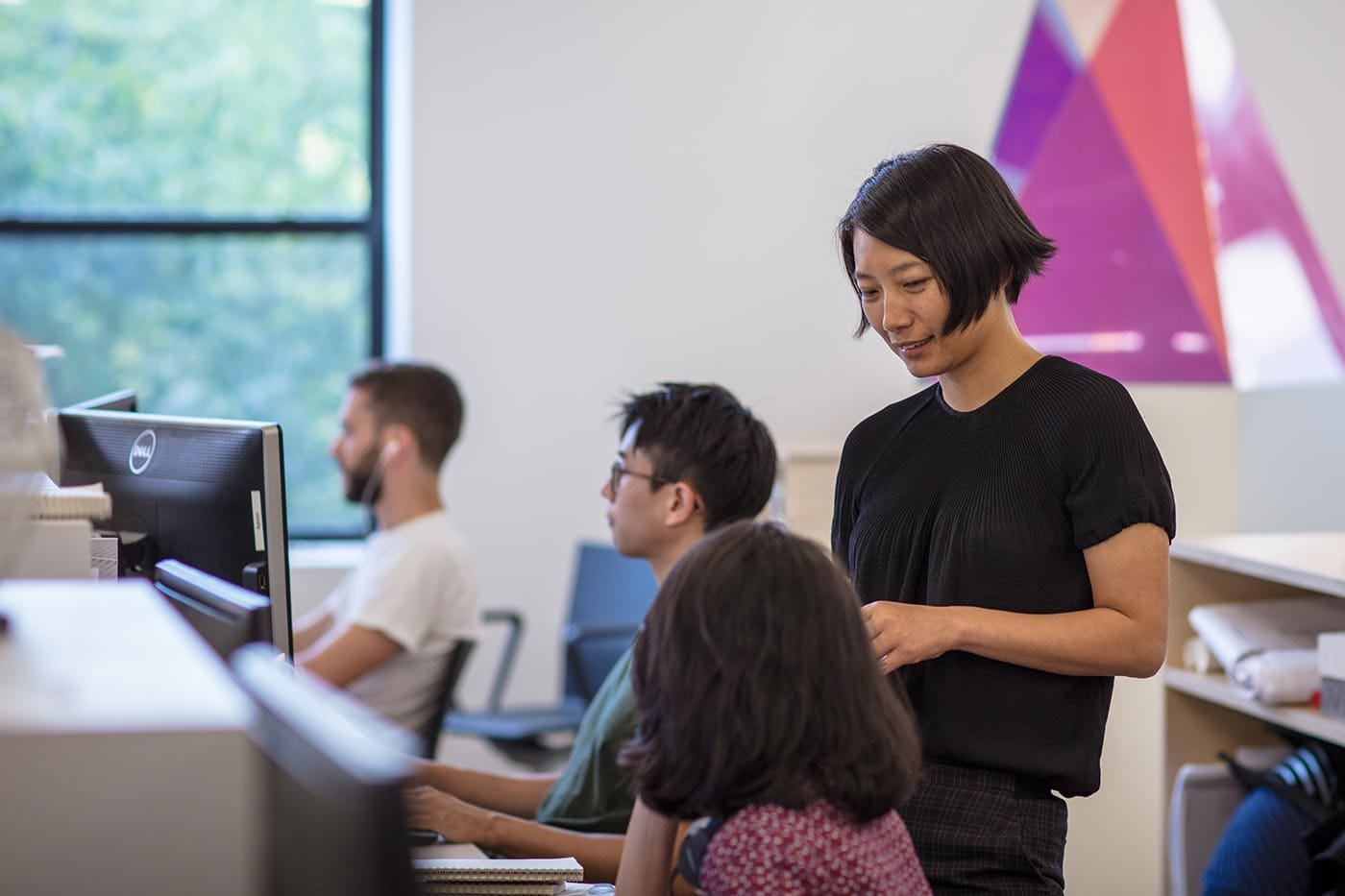 Jing Liu at her architectural firm SO-IL