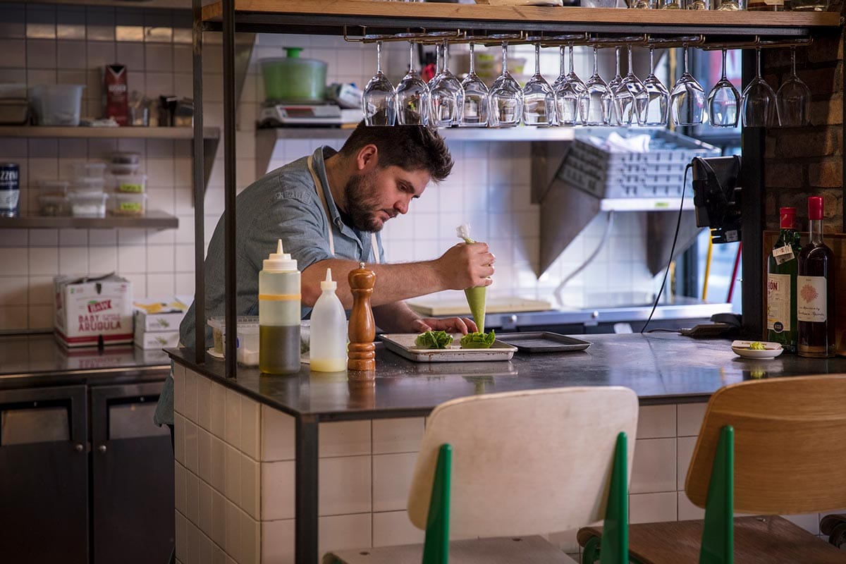 Chef Fabián von Hauske Valtierra at his restaurant Wildair in New York City