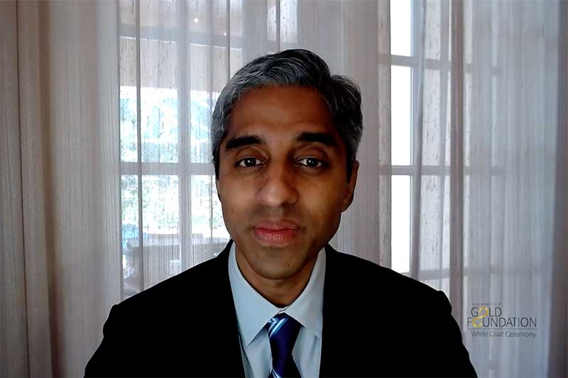 Dr. Vivek Murthy delivers keynote address to 2020 Medical College graduates at the White Coat Ceremony