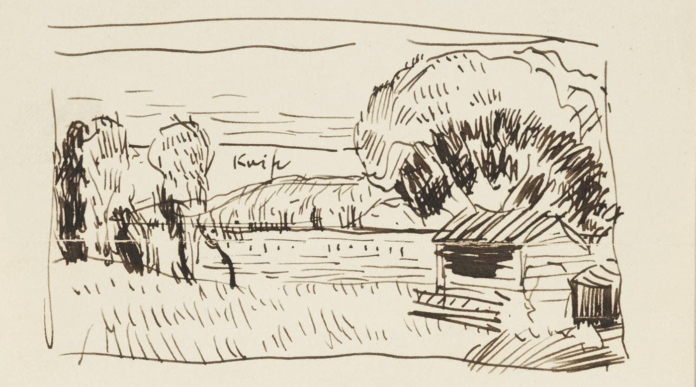 An Oscar Bluemner sketch of Perth Amboy West (Tottenville)