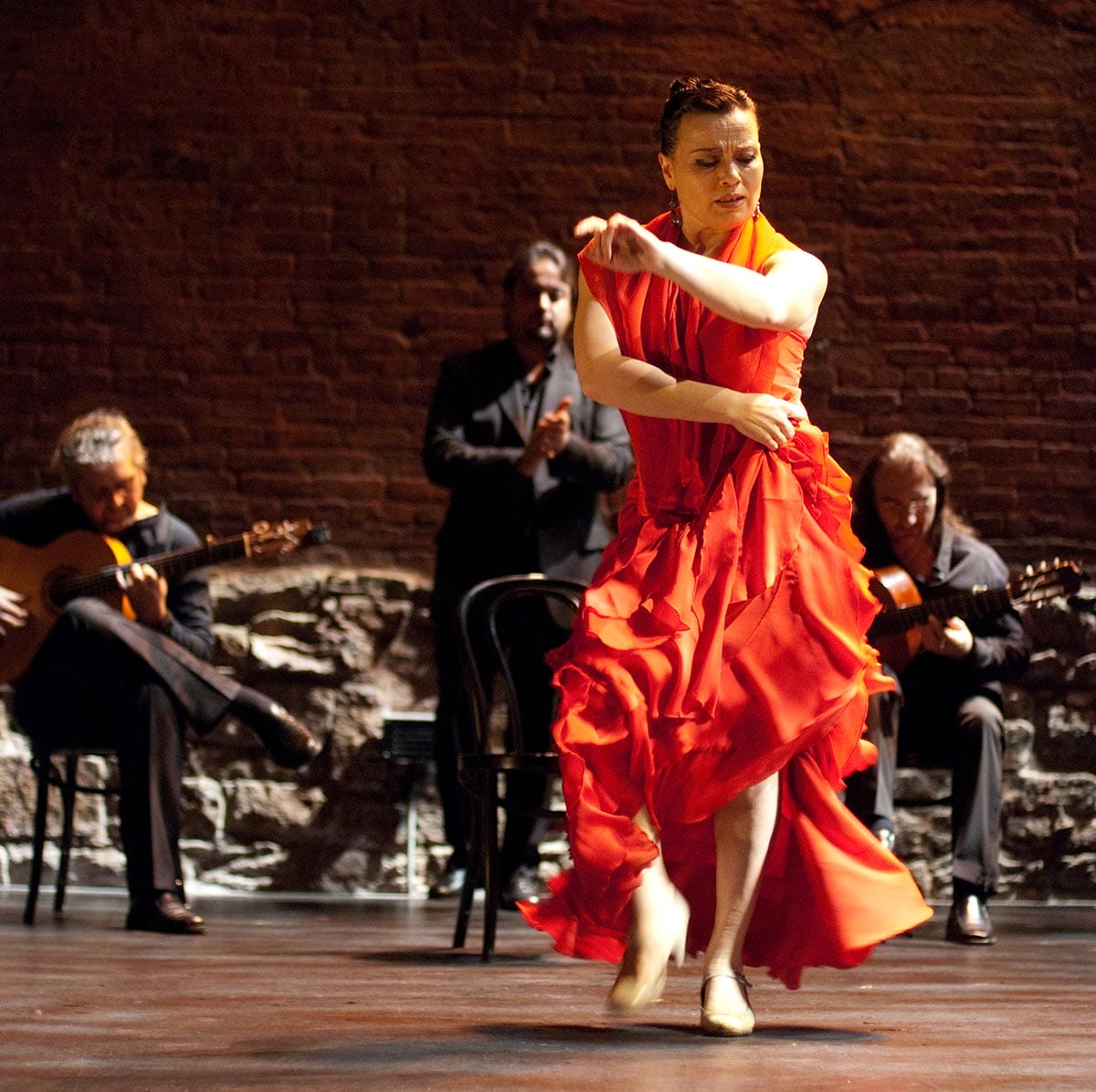 Soledad Barrio performing at Cherry Lane Theatre in New York City.