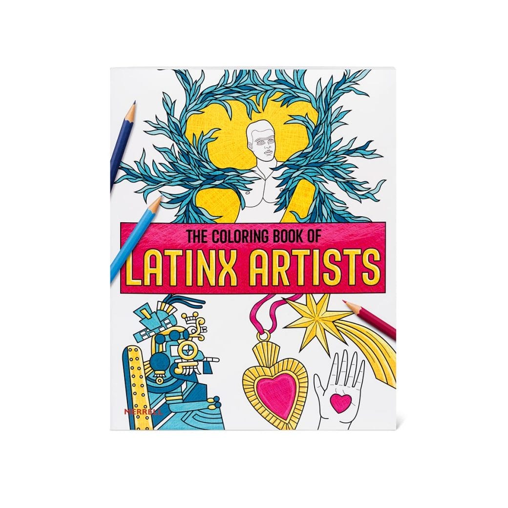 The cover of The Coloring Book of Latinx Artists