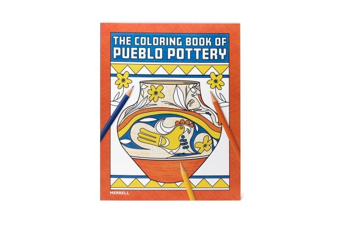 The cover of The Coloring Book of Pueblo Pottery