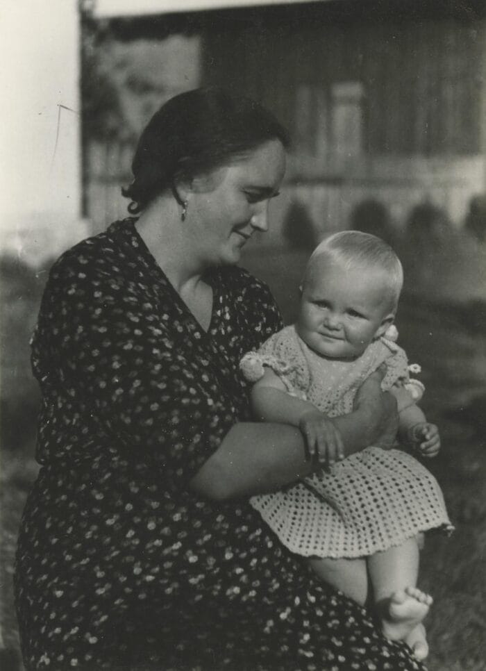 Marica Vilcek, née Gerhath, pictured with her mother Maria Hamosova, c. 1937.