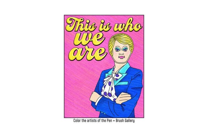 The title of the coloring book in yellow graphic text with an illustrated image of 'Judy Goes to Work' by Aleksandra Stone.