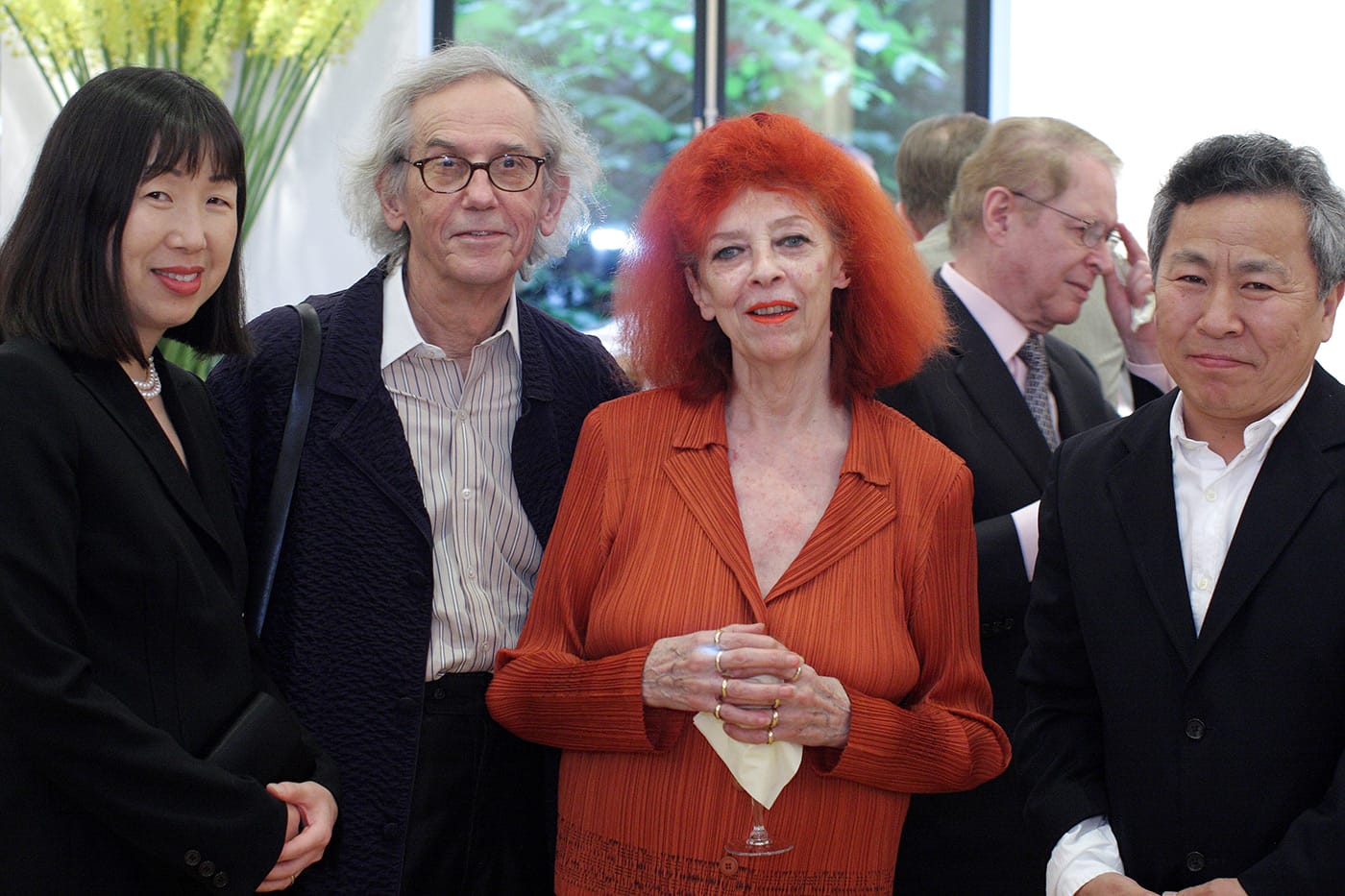 Jung Lee Sanders with Christo and Jeanne-Claude.